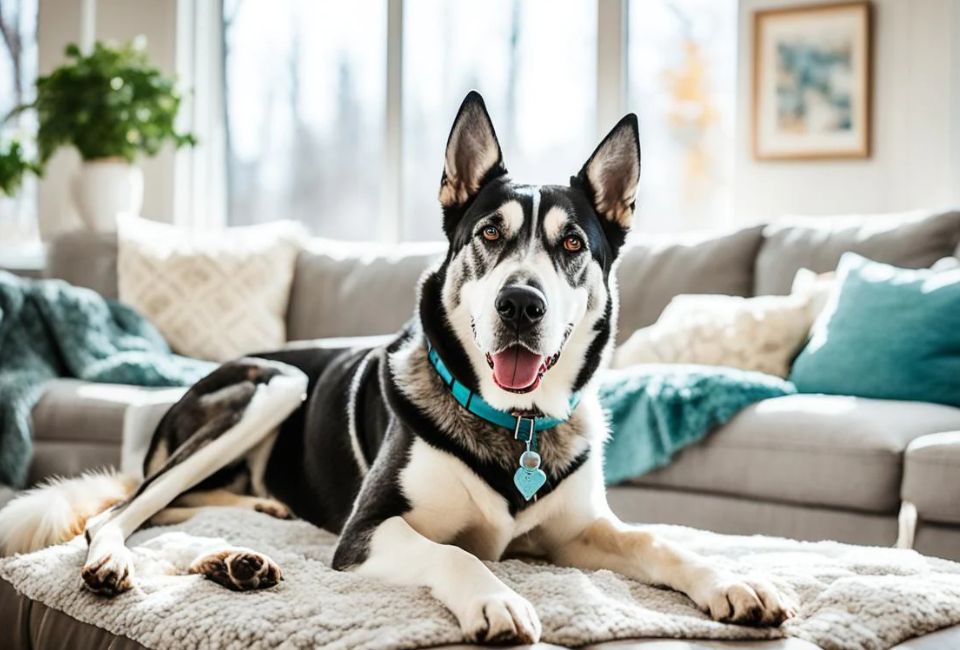 Size of Great Dane and Siberian Husky mix