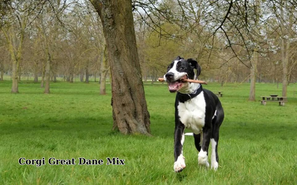 corgi mixed with great dane